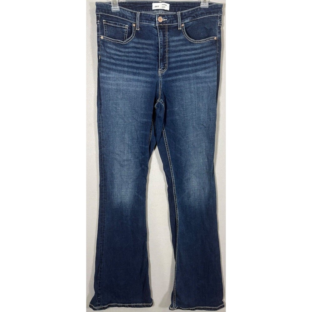 BKE Parker Jeans Womens 32x34 (32×35.5 Tag) Blue Universal Fit High Rise Flare